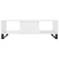 vidaXL Mesa de centro madera de ingeniería blanco brillo 104x60x35 cm vidaXL Mesa de centro madera de ingeniería blanco brillo 104x60x35 cm