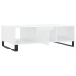 vidaXL Mesa de centro madera de ingeniería blanco brillo 104x60x35 cm vidaXL Mesa de centro madera de ingeniería blanco brillo 104x60x35 cm