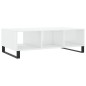 vidaXL Mesa de centro madera de ingeniería blanco brillo 104x60x35 cm vidaXL Mesa de centro madera de ingeniería blanco brillo 104x60x35 cm