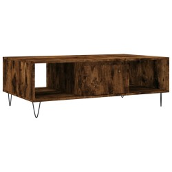 vidaXL Mesa de centro madera de ingeniería roble ahumado 104x60x35 cm