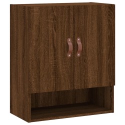 vidaXL Armario de pared madera de ingeniería marrón roble 60x31x70 cm