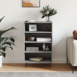 vidaXL Aparador alto madera de ingeniería gris Sonoma 57x35x90 cm