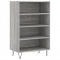 vidaXL Aparador alto madera de ingeniería gris Sonoma 57x35x90 cm