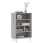 vidaXL Aparador alto madera de ingeniería gris Sonoma 57x35x90 cm