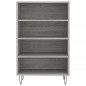 vidaXL Aparador alto madera de ingeniería gris Sonoma 57x35x90 cm