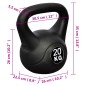 vidaXL Pesa rusa kettlebell 20 kg vidaXL Pesa rusa kettlebell 20 kg