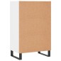 vidaXL Aparador alto madera de ingeniería blanco 57x35x90 cm