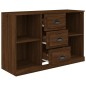 vidaXL Aparador madera contrachapada roble marrón 104,5x35,5x67,5 cm vidaXL Aparador madera contrachapada roble marrón 104,5x35,5x67,5 cm