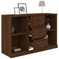 vidaXL Aparador madera contrachapada roble marrón 104,5x35,5x67,5 cm vidaXL Aparador madera contrachapada roble marrón 104,5x35,5x67,5 cm