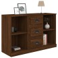 vidaXL Aparador madera contrachapada roble marrón 104,5x35,5x67,5 cm vidaXL Aparador madera contrachapada roble marrón 104,5x35,5x67,5 cm