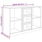 vidaXL Aparador madera contrachapada roble marrón 104,5x35,5x67,5 cm vidaXL Aparador madera contrachapada roble marrón 104,5x35,5x67,5 cm