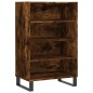 vidaXL Aparador alto madera de ingeniería roble ahumado 57x35x90 cm