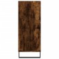 vidaXL Aparador alto madera de ingeniería roble ahumado 57x35x90 cm