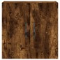 vidaXL Armario de pared madera de ingeniería roble ahumado 60x31x60 cm vidaXL Armario de pared madera de ingeniería roble ahumado 60x31x60 cm