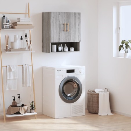 vidaXL Armario de pared madera de ingeniería gris Sonoma 60x31x70 cm