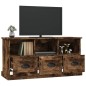 vidaXL Mueble para TV madera contrachapada roble ahumado 100x35x50 cm
