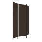 vidaXL Biombo divisor de 3 paneles marrón 150x180 cm vidaXL Biombo divisor de 3 paneles marrón 150x180 cm