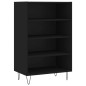 vidaXL Aparador alto madera de ingeniería negro 57x35x90 cm