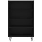 vidaXL Aparador alto madera de ingeniería negro 57x35x90 cm
