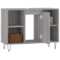 vidaXL Mueble de baño madera de ingeniería gris Sonoma 80x33x60 cm vidaXL Mueble de baño madera de ingeniería gris Sonoma 80x33x60 cm