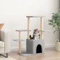vidaXL Rascador para gatos con postes de sisal gris claro 97,5 cm vidaXL Rascador para gatos con postes de sisal gris claro 97,5 cm