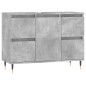 vidaXL Mueble de baño madera de ingeniería gris hormigón 80x33x60 cm vidaXL Mueble de baño madera de ingeniería gris hormigón 80x33x60 cm
