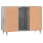 vidaXL Mueble de baño madera de ingeniería gris hormigón 80x33x60 cm vidaXL Mueble de baño madera de ingeniería gris hormigón 80x33x60 cm