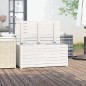 vidaXL Baúl de jardín madera maciza de pino blanco 101x50,5x46,5 cm vidaXL Baúl de jardín madera maciza de pino blanco 101x50,5x46,5 cm