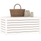 vidaXL Baúl de jardín madera maciza de pino blanco 101x50,5x46,5 cm vidaXL Baúl de jardín madera maciza de pino blanco 101x50,5x46,5 cm