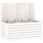 vidaXL Baúl de jardín madera maciza de pino blanco 101x50,5x46,5 cm vidaXL Baúl de jardín madera maciza de pino blanco 101x50,5x46,5 cm