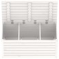 vidaXL Baúl de jardín madera maciza de pino blanco 101x50,5x46,5 cm vidaXL Baúl de jardín madera maciza de pino blanco 101x50,5x46,5 cm