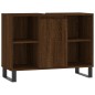 vidaXL Mueble de baño madera de ingeniería roble marrón 80x33x60 cm vidaXL Mueble de baño madera de ingeniería roble marrón 80x33x60 cm