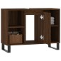 vidaXL Mueble de baño madera de ingeniería roble marrón 80x33x60 cm vidaXL Mueble de baño madera de ingeniería roble marrón 80x33x60 cm