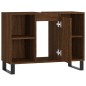 vidaXL Mueble de baño madera de ingeniería roble marrón 80x33x60 cm vidaXL Mueble de baño madera de ingeniería roble marrón 80x33x60 cm