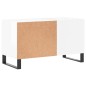 vidaXL Mueble de discos madera de ingeniería blanco brillo 85x38x48 cm vidaXL Mueble de discos madera de ingeniería blanco brillo 85x38x48 cm