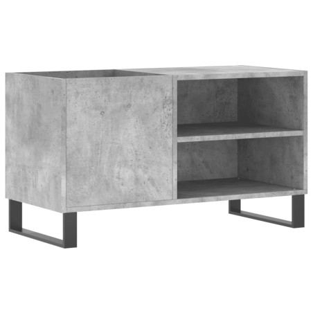 vidaXL Mueble de discos madera de ingeniería gris hormigón 85x38x48 cm