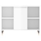 vidaXL Mueble de baño madera de ingeniería blanco brillo 80x33x60 cm