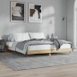 vidaXL Estructura de cama madera contrachapada roble Sonoma 200x200 cm vidaXL Estructura de cama madera contrachapada roble Sonoma 200x200 cm