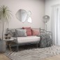 vidaXL Estructura de sofá cama extraíble de metal gris 90x200 cm vidaXL Estructura de sofá cama extraíble de metal gris 90x200 cm