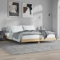 vidaXL Estructura de cama madera contrachapada roble Sonoma 140x200 cm vidaXL Estructura de cama madera contrachapada roble Sonoma 140x200 cm