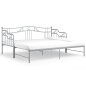 vidaXL Estructura de sofá cama extraíble de metal gris 90x200 cm vidaXL Estructura de sofá cama extraíble de metal gris 90x200 cm