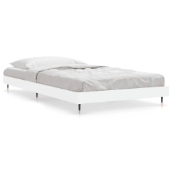 vidaXL Estructura de cama madera contrachapada blanca 90x200 cm