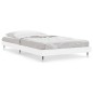 vidaXL Estructura de cama madera contrachapada blanca 90x200 cm