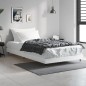 vidaXL Estructura de cama madera contrachapada blanca 90x200 cm