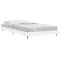 vidaXL Estructura de cama madera contrachapada blanca 90x200 cm