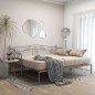 vidaXL Estructura de sofá cama extraíble de metal gris 90x200 cm vidaXL Estructura de sofá cama extraíble de metal gris 90x200 cm