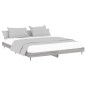 vidaXL Estructura de cama madera contrachapada gris Sonoma 160x200 cm vidaXL Estructura de cama madera contrachapada gris Sonoma 160x200 cm