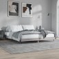vidaXL Estructura de cama madera contrachapada gris Sonoma 160x200 cm vidaXL Estructura de cama madera contrachapada gris Sonoma 160x200 cm