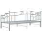 vidaXL Estructura de sofá cama extraíble de metal gris 90x200 cm vidaXL Estructura de sofá cama extraíble de metal gris 90x200 cm