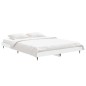 vidaXL Estructura de cama de madera contrachapada blanca 140x190 cm vidaXL Estructura de cama de madera contrachapada blanca 140x190 cm